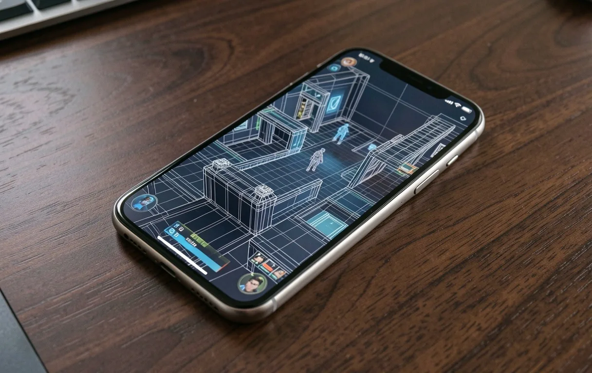Mobile gaming hardware specimen